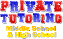 middle school private tutoring and high school private tutoring logo